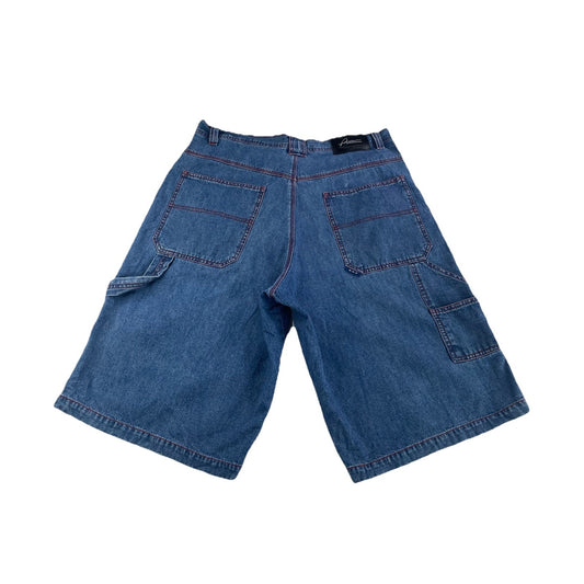 Men’s 90s Vintage Platinum  Blue Baggy Denim Jorts Size 38x14