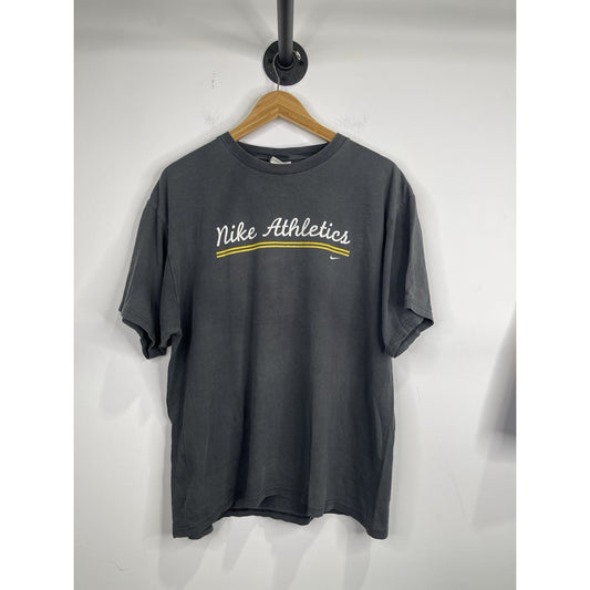Men’s VTG Black Nike Athletics Short Sleeve T Shirt Sz Large