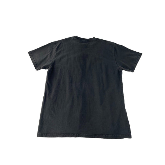 Mens John Galt Black Faded Red Arched New York Graphic Boxy T-Shirt Size L