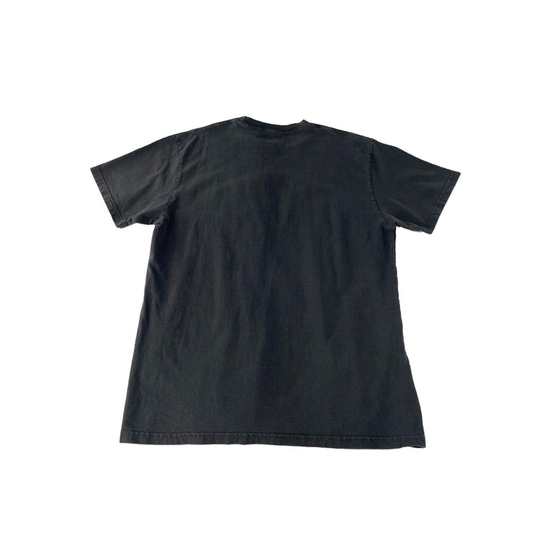 Mens John Galt Black Faded Red Arched New York Graphic Boxy T-Shirt Size L