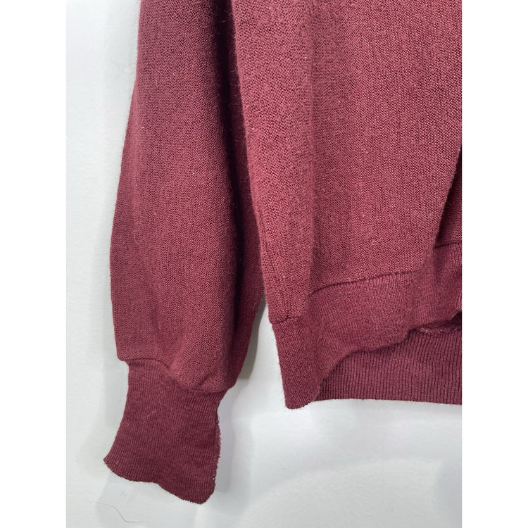 Vintage 70s Christian Dior Monsieur Cardigan Sweater Adult Medium Maroon Sz M