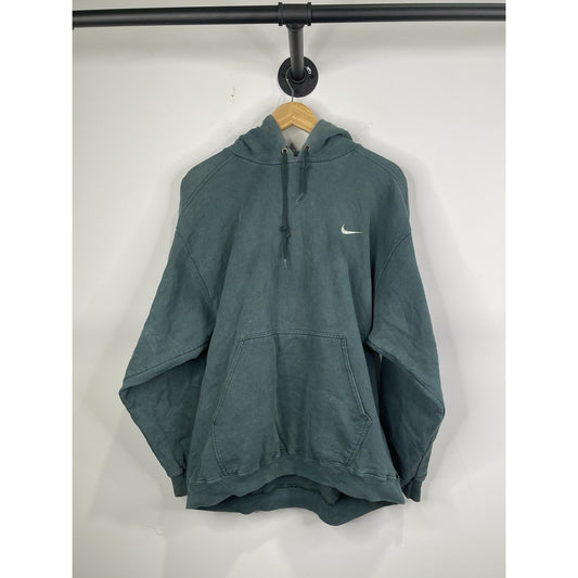 VINTAGE Nike Sweatshirt Men Large Green Hoodie Pullover 90s Streetwear USA *
