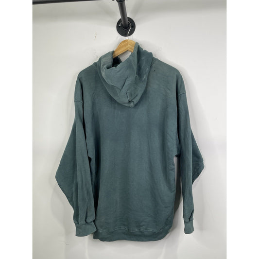 VINTAGE Nike Sweatshirt Men Large Green Hoodie Pullover 90s Streetwear USA *
