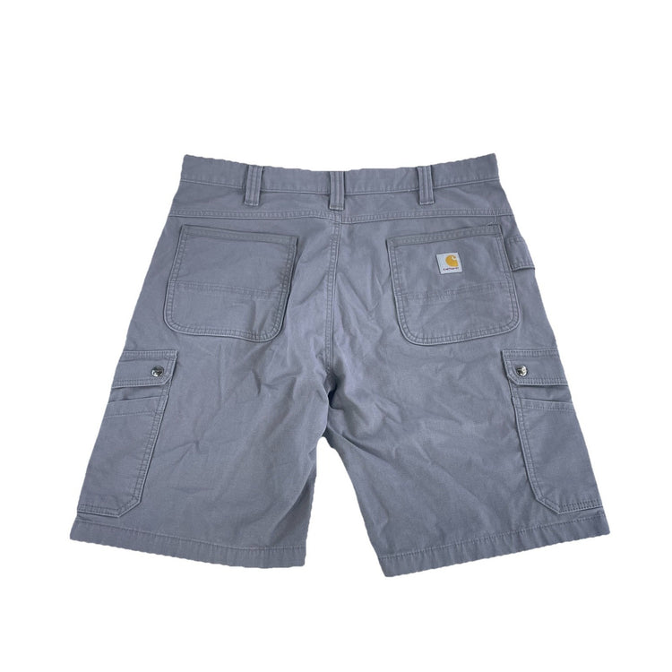 Mens Carhartt Gray Relaxed Fit Cargo Shorts Size 36