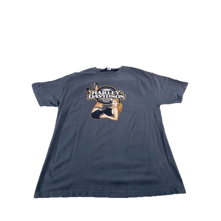 Mens Harley Davidson Gray Graphic Bartels Los Angeles, Ca Tee Size Xl