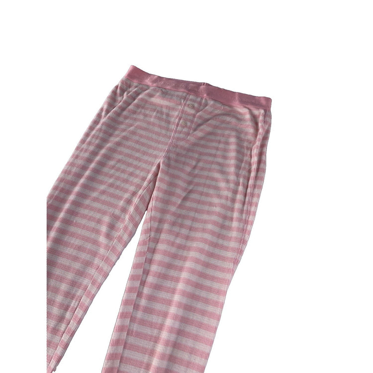 Womens Victorias Secret Pink & White Striped Pajama Pants Size Small