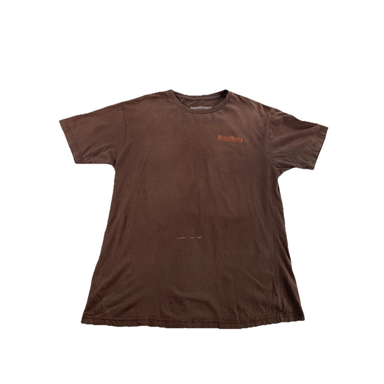 Mens Rough stock Panhandle Slim Brown Classic Tee Size XL