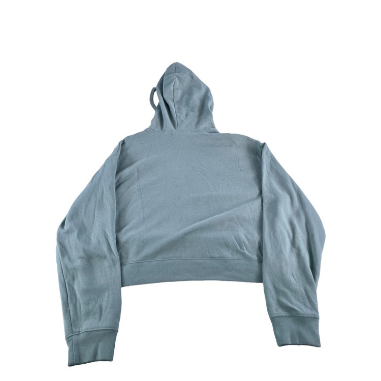 Womens Victoria's Secret PINK Mint Green Cropped Graphic Hoodie Size L