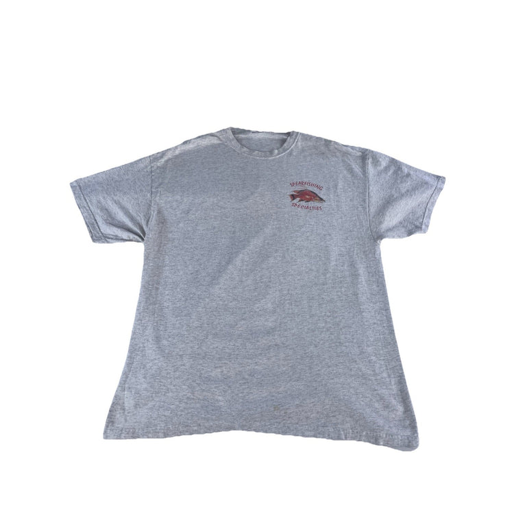 Mens 2001 Hanes Gray Spearfishing Specialties T Shirt Size XL