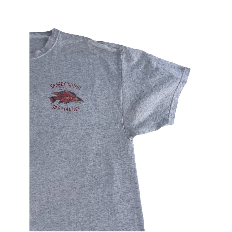 Mens 2001 Hanes Gray Spearfishing Specialties T Shirt Size XL