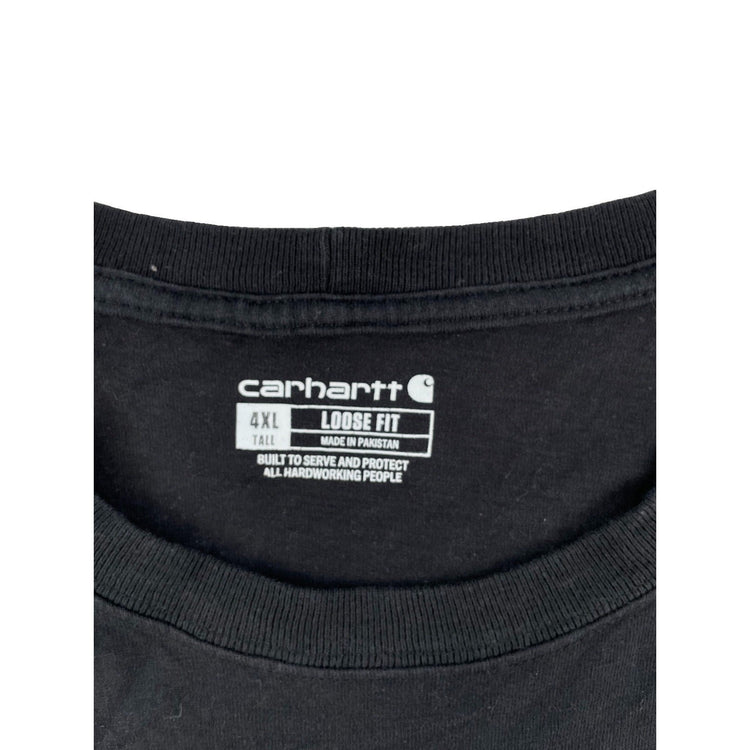 Mens Carhartt Black Loose Fit T Shirt Size 4XLT