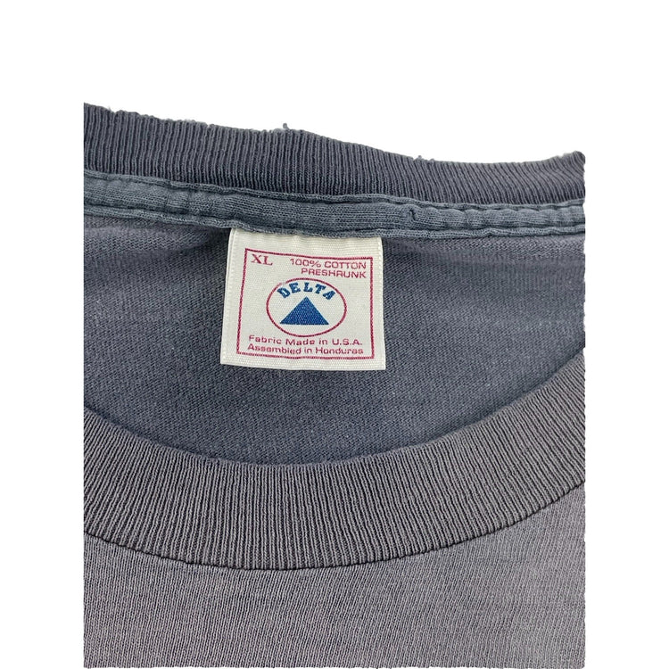 Men’s 90s Vintage Delta Spirit Of America Graphic Gray Tee Size Xl