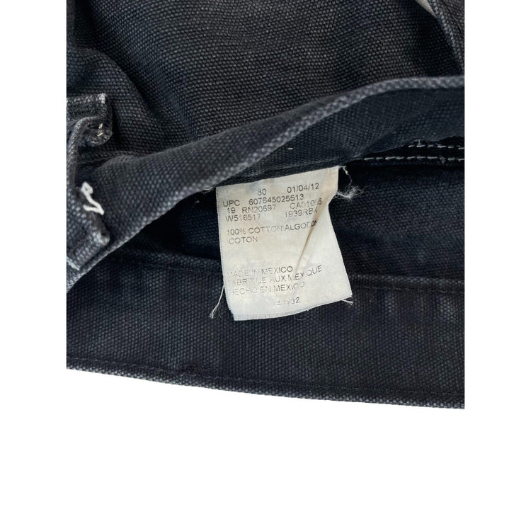 Men's Dickies Carpenter Pants Black Work Wear Size 42x32