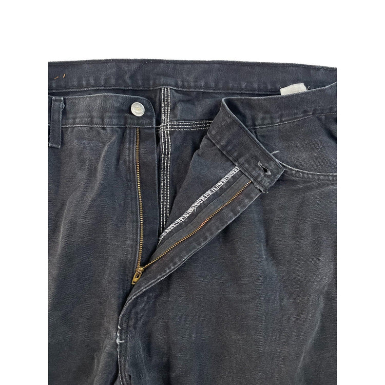 Men's Dickies Carpenter Pants Black Work Wear Size 42x32