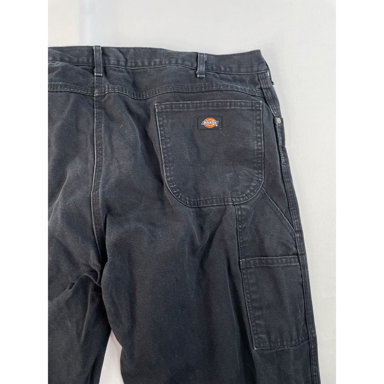 Men's Dickies Carpenter Pants Black Work Wear Size 42x32
