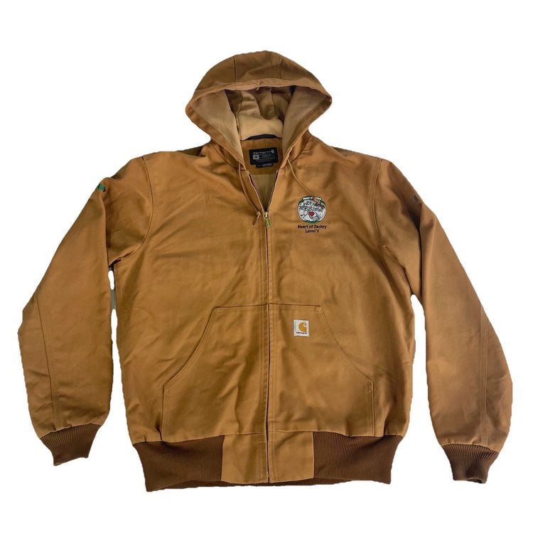 Mens Carhartt Brown Thermal Lined Duck Active Jacket Size M