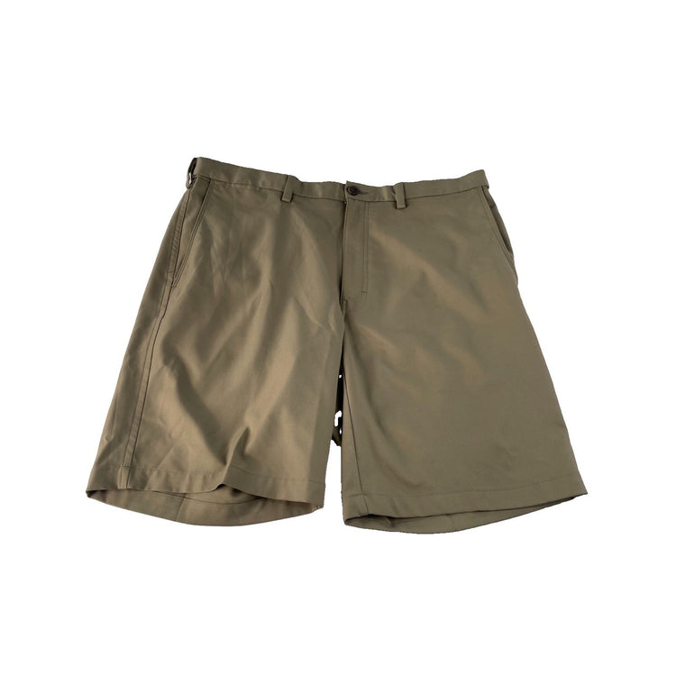 Mens Haggar Cool18 Khaki Shorts Size 38