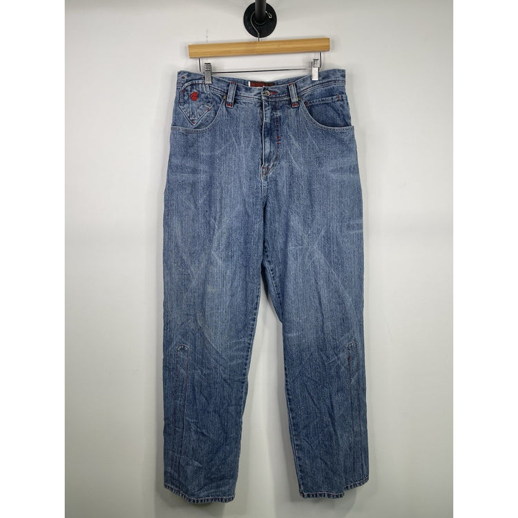Mens Y2k Roca Wear Denim Jeans 36x34