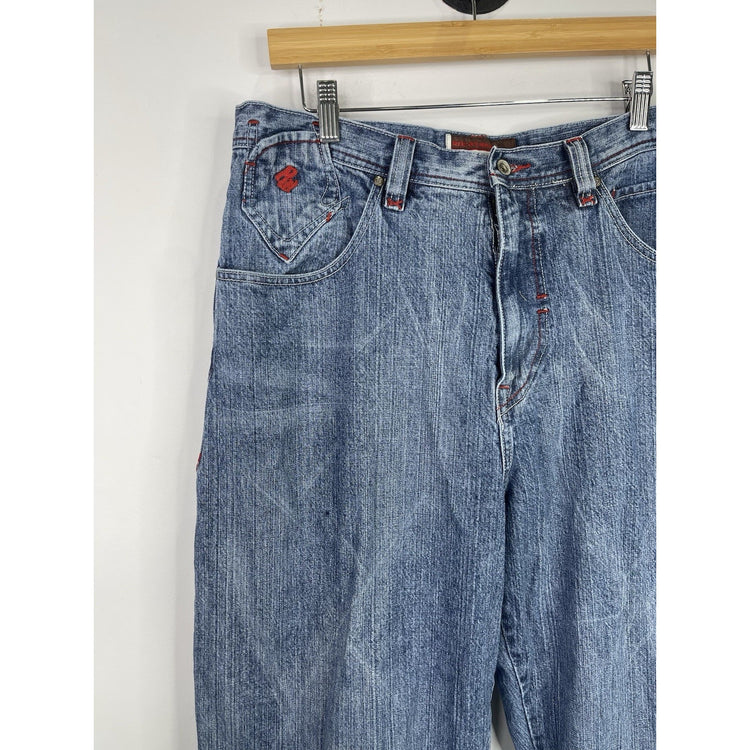 Mens Y2k Roca Wear Denim Jeans 36x34