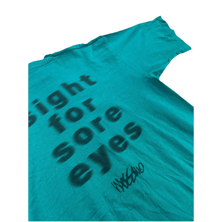 Mens 90s Vintage Mossimo Teal Tee Size L