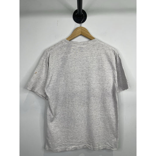 Vintage Mens “The Puck Stops Here” Blazers Hockey Grey T-shirt Size L