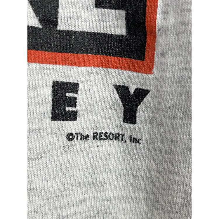 Vintage Mens “The Puck Stops Here” Blazers Hockey Grey T-shirt Size L