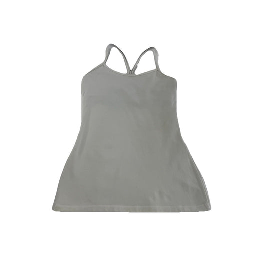 Lululemon White Racerback Tank Top Size 6