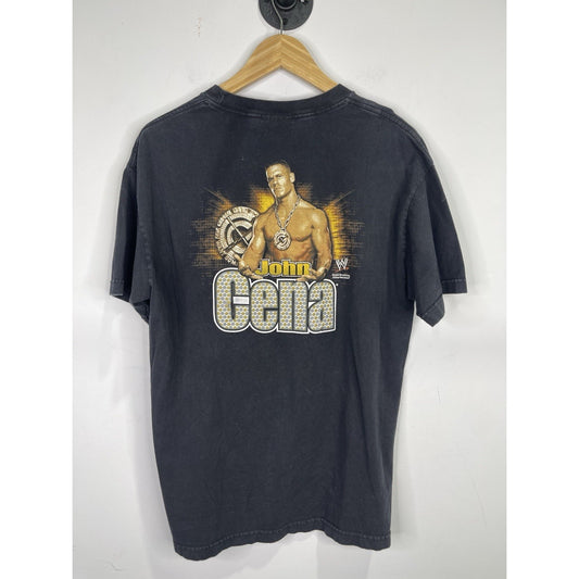 Men’s Black Vintage John Cena WWE Wrestling T-shirt 2002 Chain Gang Sz L