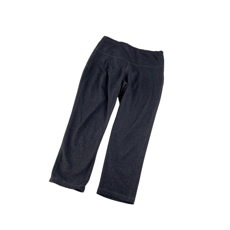 Women's Lululemon Athletica Charcoal Grey High-Rise Cropped Leggings Size 2