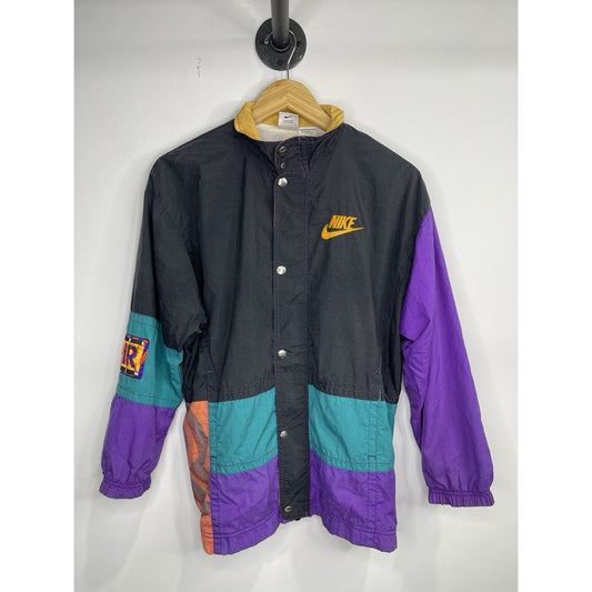Vintage 90s Kids Nike Air Multicolor Sz L 14-16 Zip Up Wind Breaker