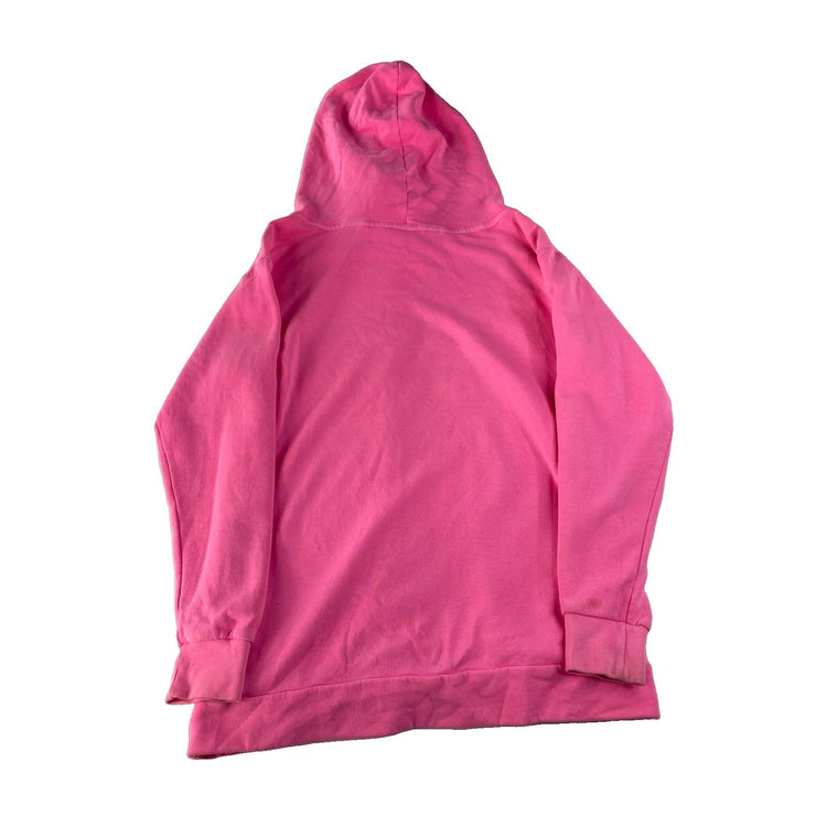 Women Victoria's Secret PINK  Bright Pink Pullover Hoodie White Logo Size XS