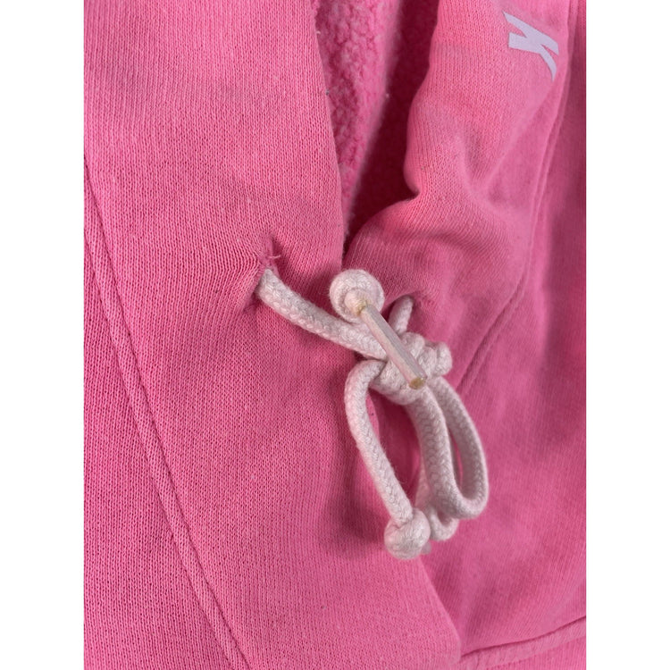 Women Victoria's Secret PINK  Bright Pink Pullover Hoodie White Logo Size XS