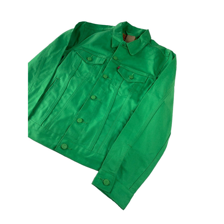 Mens Levi’s Green Button Up Jean Jacket Size Small