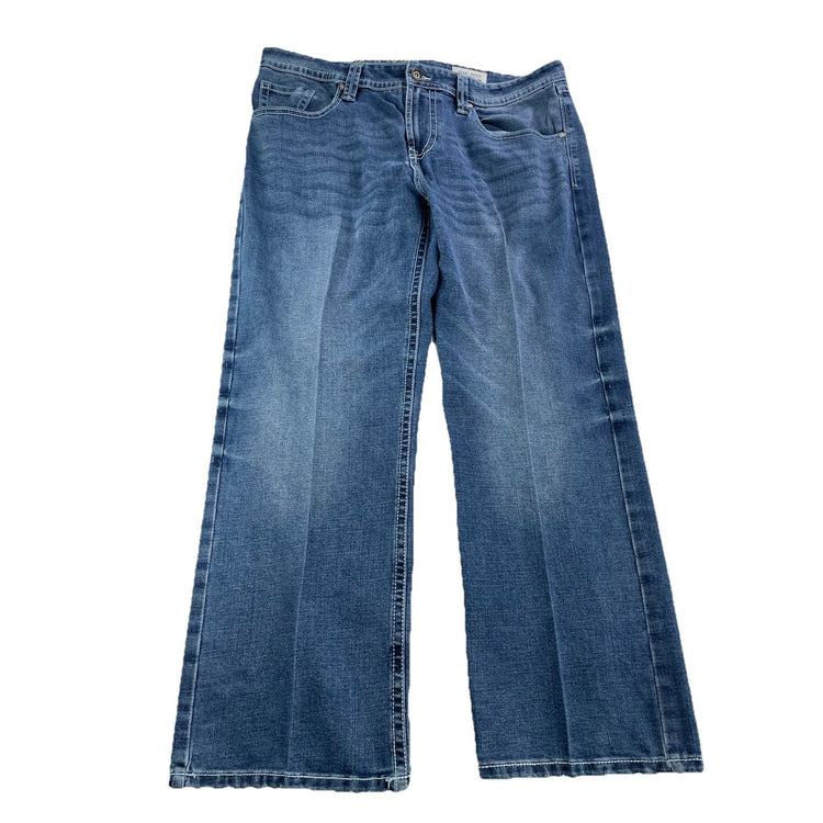 Men’s TK AXEL Slim Boot Blue Jeans Size 38x30