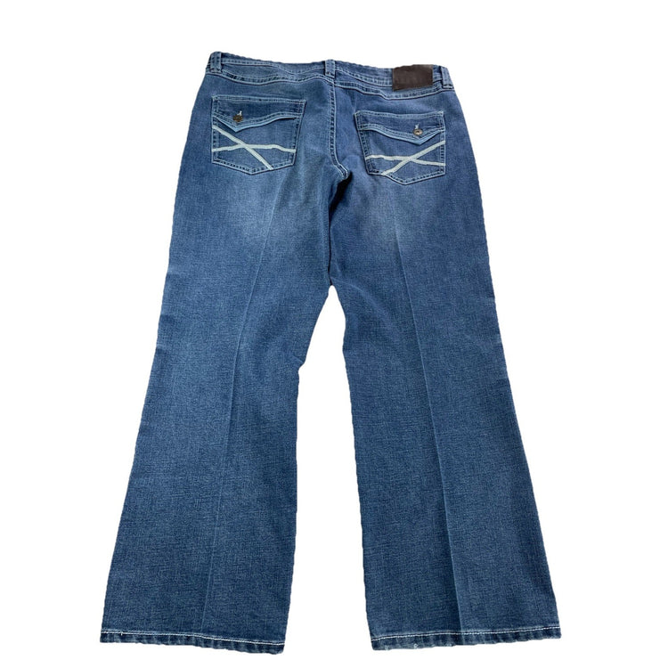 Men’s TK AXEL Slim Boot Blue Jeans Size 38x30