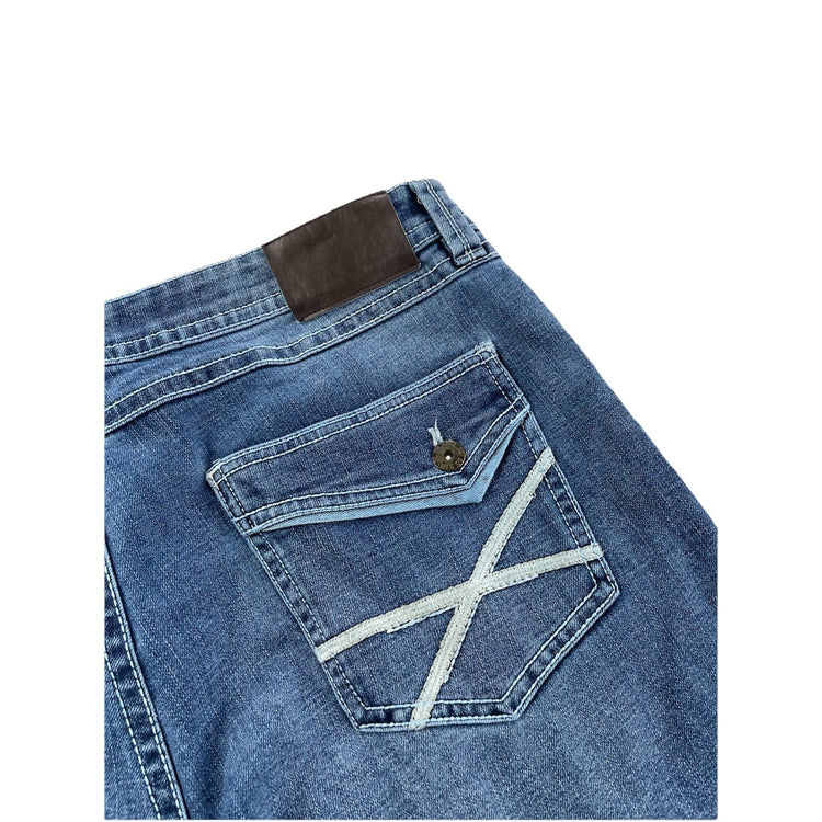 Men’s TK AXEL Slim Boot Blue Jeans Size 38x30