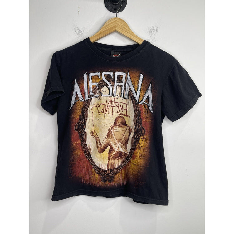 Adult Vintage 2007 The Emptiness Alesana Offical Band Graphic Black T Shirt Sz S