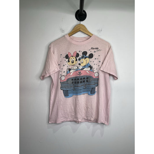 Vintage 1980s Mickey And Minnie Florida T-shirt Size L