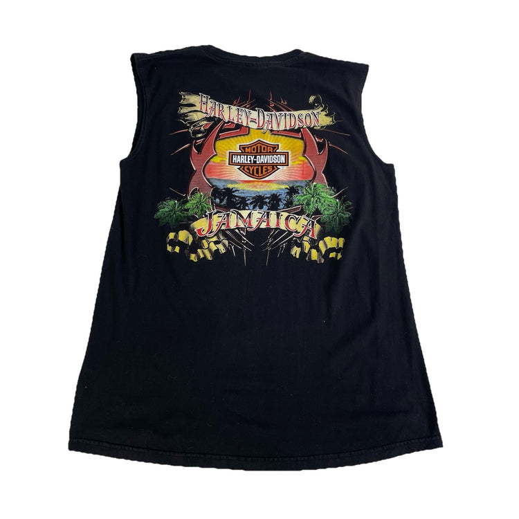 Mens Harley Davidson Motorcycle Black Jamaica Tank Size Xl