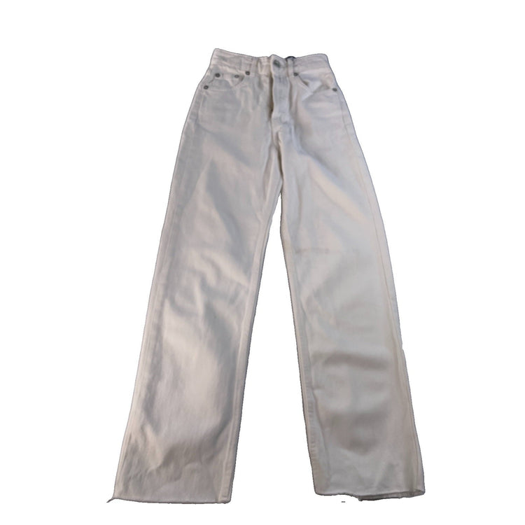 Womens Zara White High Rise Denim Jeans Size 0