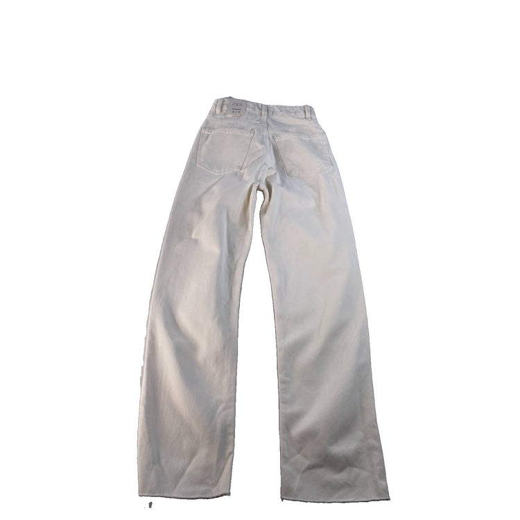 Womens Zara White High Rise Denim Jeans Size 0