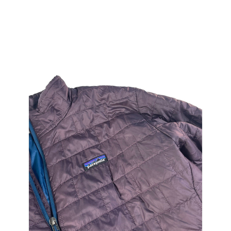 Mens Patagonia Nano Puff Quilted Insulated Full-Zip Jacket Purple Size XXL