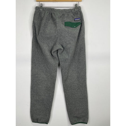 Men’s Patagonia Synch Snap-T Pants Gray Synchilla Sweatpants Fleece Sz XS
