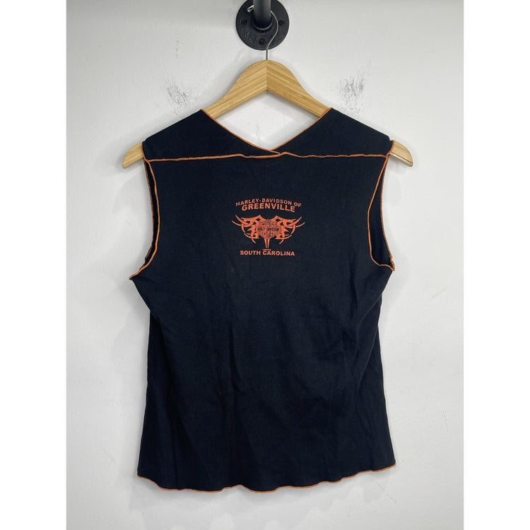 Women’s Harley Davidson Holoubek Black Tank Top Shirt South Carolina Sz 2x