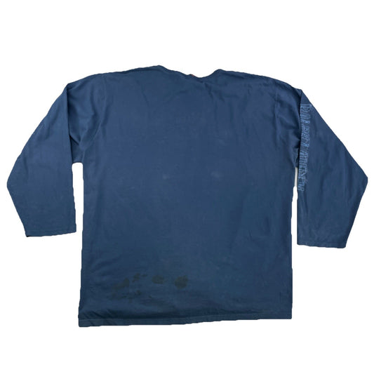 Mens Ralph Lauren Size 5XL Blue ‘Polo Jean Company’ Long Sleeve Shirt