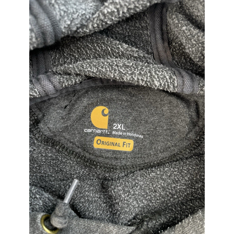 Mens Carhartt Gray Original Fit Hoodie Size 2XL