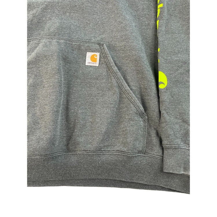 Mens Carhartt Gray Original Fit Hoodie Size 2XL