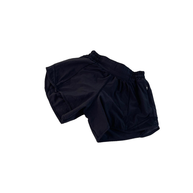 Women's Lululemon Athletic Running Shorts Black Size 2 Tall