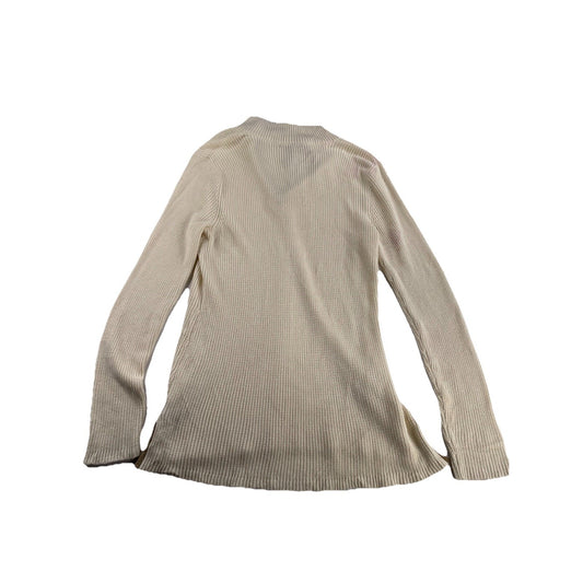 Womens Lauren Ralph Lauren Size XL White Mock Neck Knitted Sweater