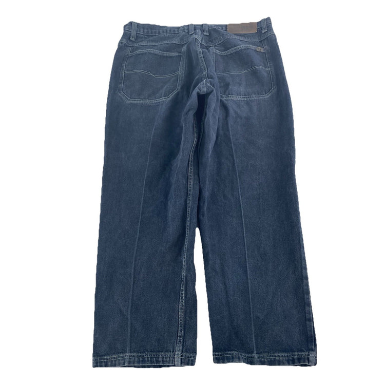 Mens Vintage Escape Baggy Streetwear Black Denim Pants Size 40x30